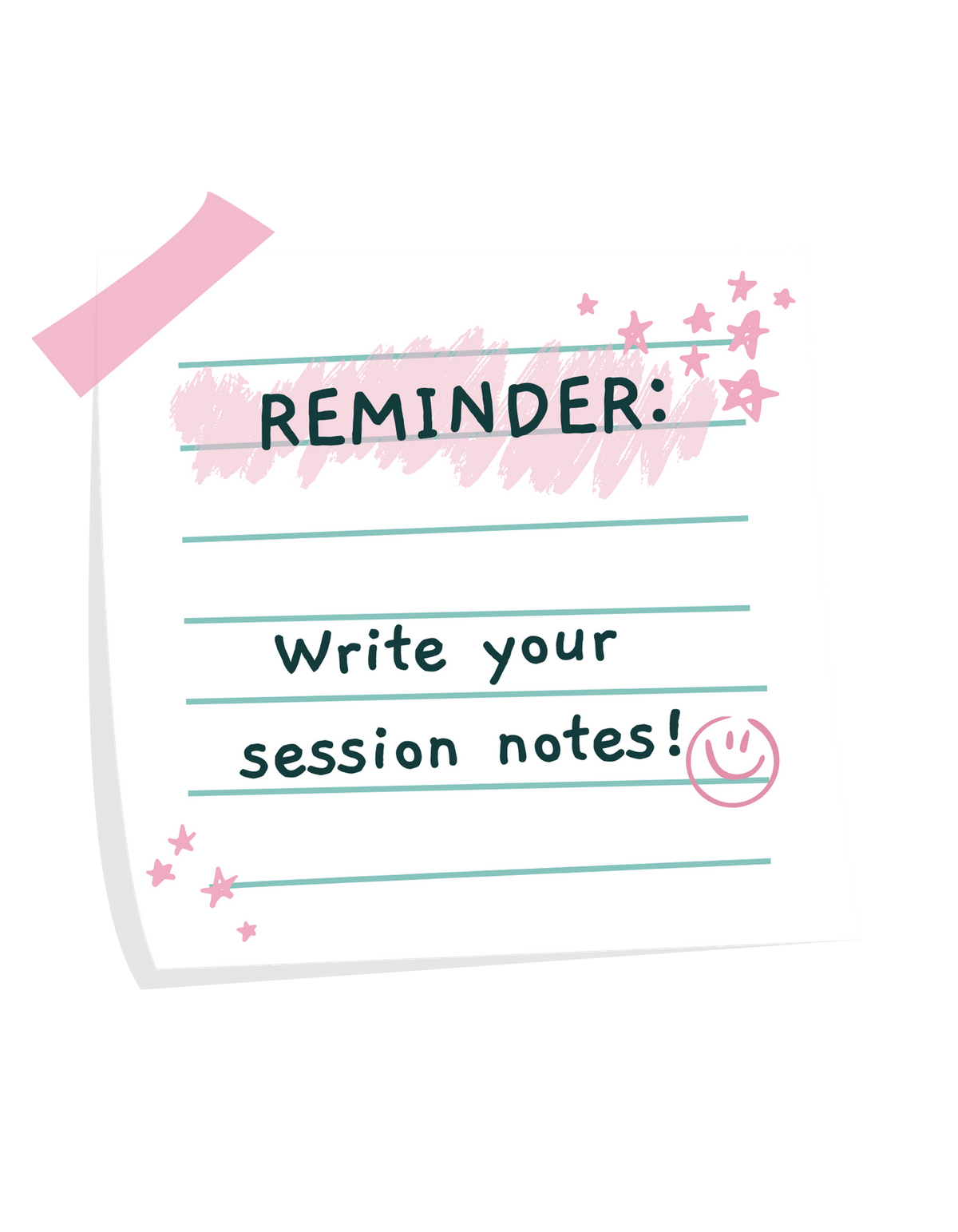 Next Session Sticker Session notes Sticker – ABAble