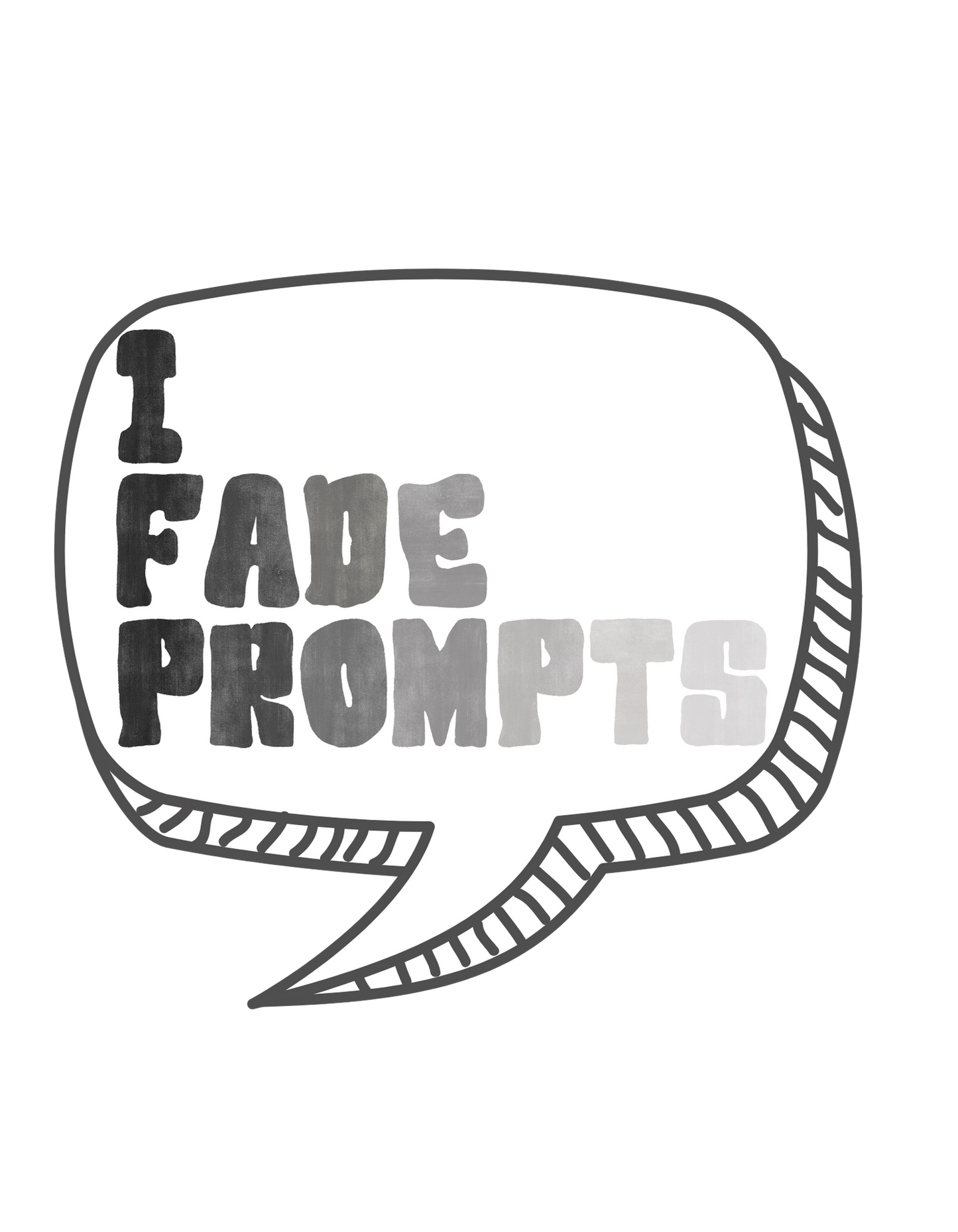 I fade prompts Sticker